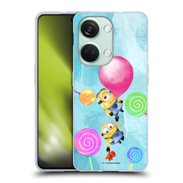 Despicable Me Watercolour Minions Bob And Stuart Bubble Soft Gel Case for OnePlus Nord 3 5G