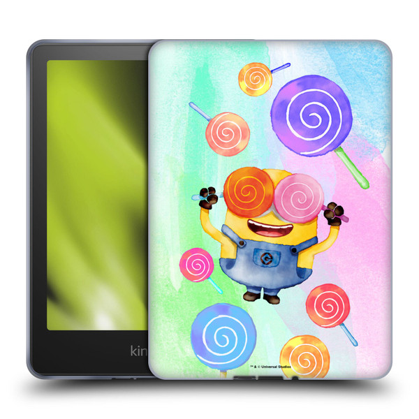 Despicable Me Watercolour Minions Bob Lollipop Soft Gel Case for Amazon Kindle Paperwhite 5 (2021)