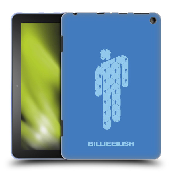 Billie Eilish Key Art Blohsh Blue Soft Gel Case for Amazon Fire HD 8/Fire HD 8 Plus 2020