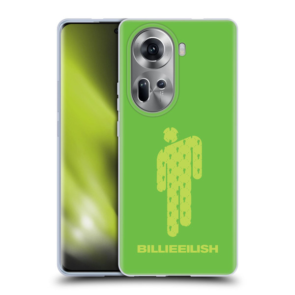 Billie Eilish Key Art Blohsh Green Soft Gel Case for OPPO Reno11