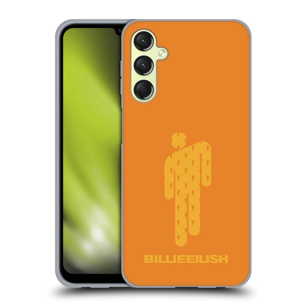 Billie Eilish Key Art Blohsh Orange Soft Gel Case for Samsung Galaxy A24 4G / M34 5G