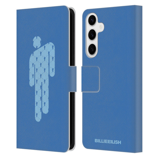 Billie Eilish Key Art Blohsh Blue Leather Book Wallet Case Cover For Samsung Galaxy S24+ 5G
