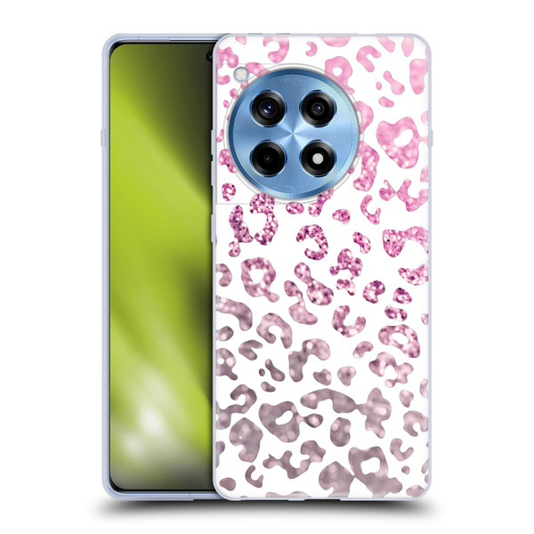 Monika Strigel Animal Print Glitter Pink Soft Gel Case for OnePlus 12R