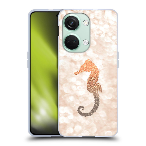 Monika Strigel Champagne Gold Seahorse Soft Gel Case for OnePlus Nord 3 5G
