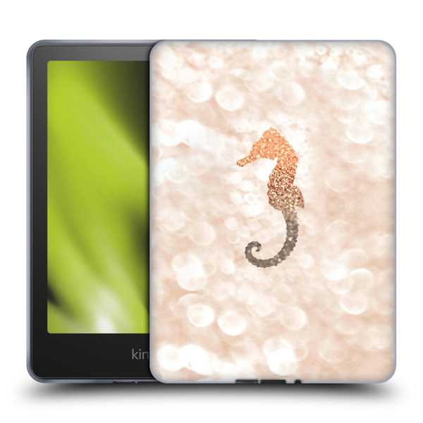 Monika Strigel Champagne Gold Seahorse Soft Gel Case for Amazon Kindle Paperwhite 5 (2021)
