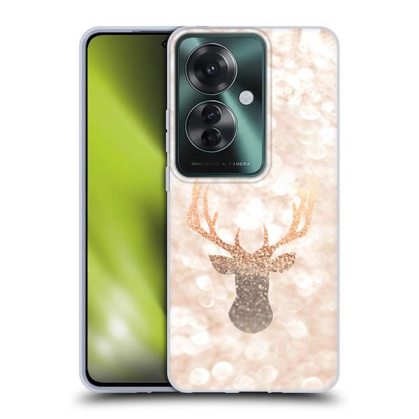 Monika Strigel Champagne Gold Deer Soft Gel Case for OPPO Reno11 F 5G / F25 Pro 5G