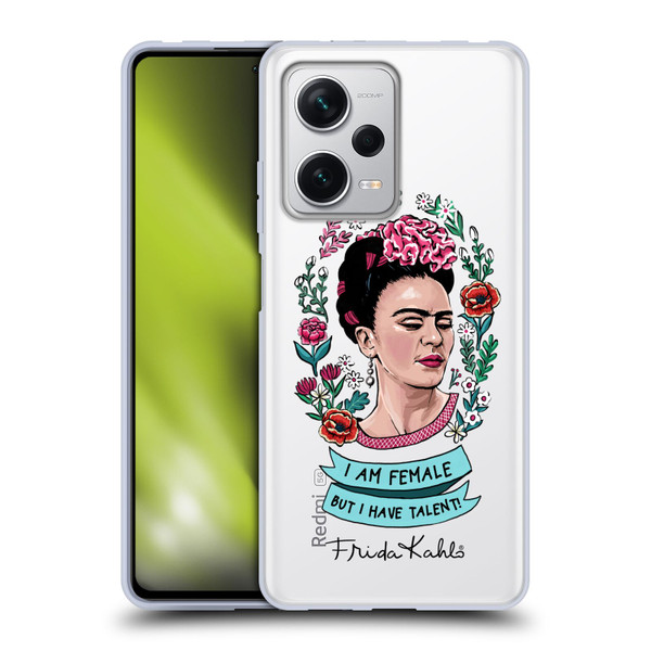 Frida Kahlo Art & Quotes Feminism Soft Gel Case for Xiaomi Redmi Note 12 Pro+ 5G