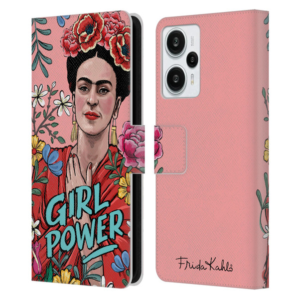 Frida Kahlo Art & Quotes Girl Power Leather Book Wallet Case Cover For Xiaomi Redmi Note 12T