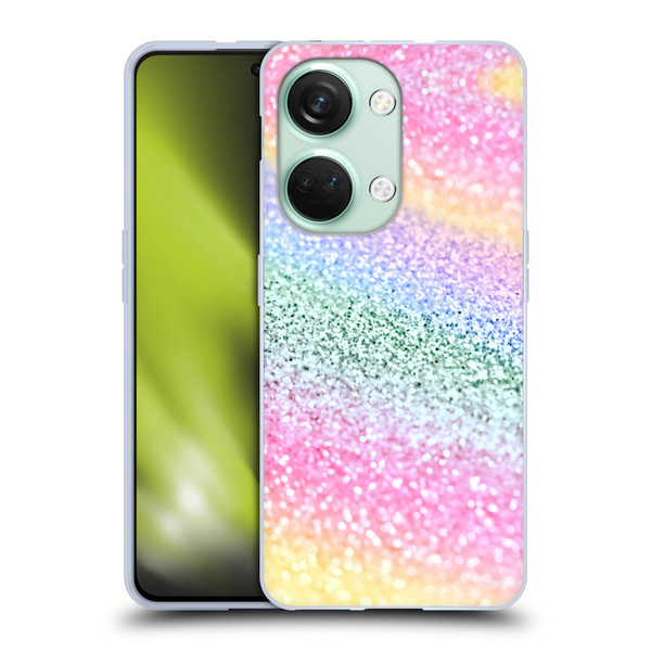 Monika Strigel Glitter Collection Unircorn Rainbow Soft Gel Case for OnePlus Nord 3 5G