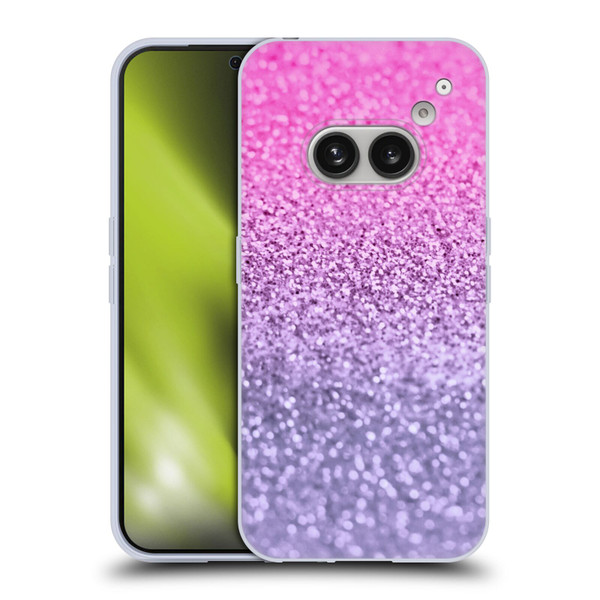 Monika Strigel Glitter Collection Lavender Pink Soft Gel Case for Nothing Phone (2a)