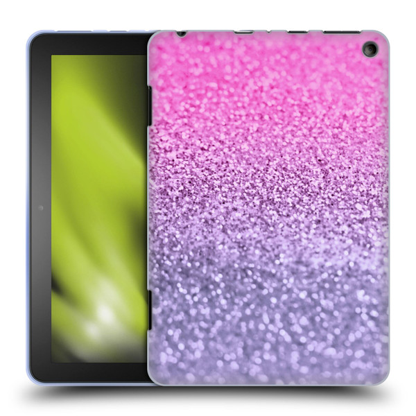 Monika Strigel Glitter Collection Lavender Pink Soft Gel Case for Amazon Fire HD 8/Fire HD 8 Plus 2020