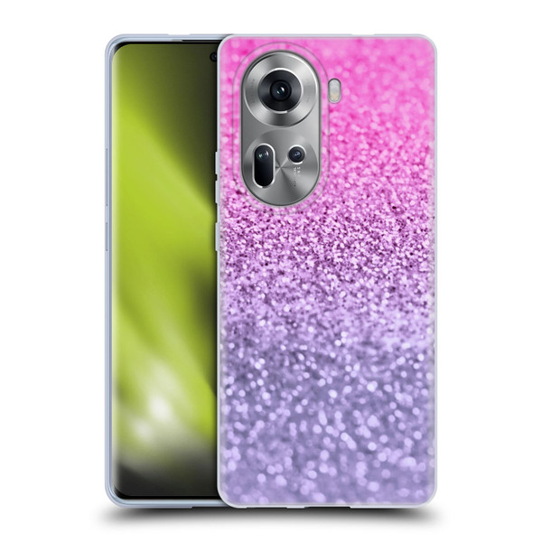 Monika Strigel Glitter Collection Lavender Pink Soft Gel Case for OPPO Reno11