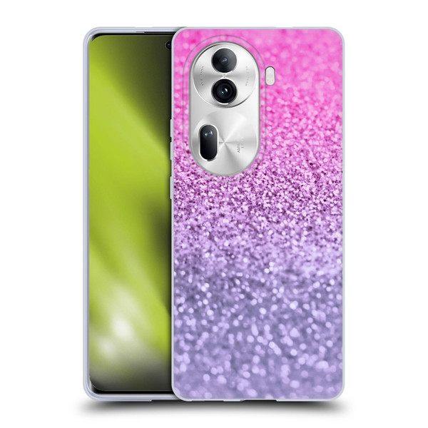 Monika Strigel Glitter Collection Lavender Pink Soft Gel Case for OPPO Reno11 Pro