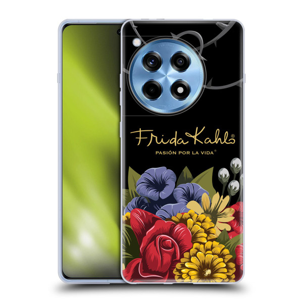 Frida Kahlo Red Florals Efflorescence Soft Gel Case for OnePlus 12R