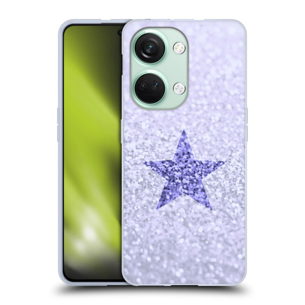 Monika Strigel Glitter Star Pastel Lilac Soft Gel Case for OnePlus Nord 3 5G