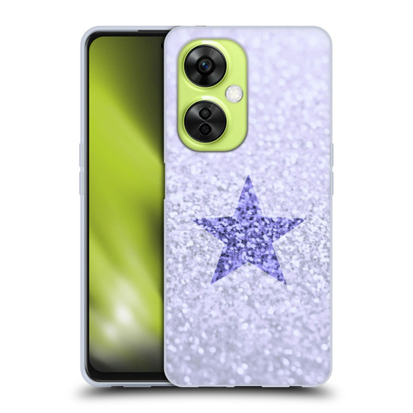 Monika Strigel Glitter Star Pastel Lilac Soft Gel Case for OnePlus Nord CE 3 Lite 5G