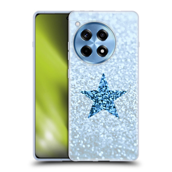 Monika Strigel Glitter Star Pastel Rainy Blue Soft Gel Case for OnePlus 12R