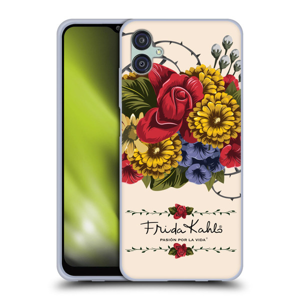 Frida Kahlo Red Florals Vine Soft Gel Case for Samsung Galaxy M04 5G / A04e