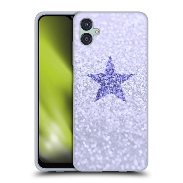 Monika Strigel Glitter Star Pastel Lilac Soft Gel Case for Samsung Galaxy M04 5G / A04e