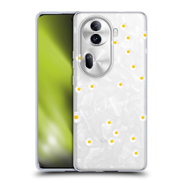 Monika Strigel Happy Daisy Clear Soft Gel Case for OPPO Reno11 Pro