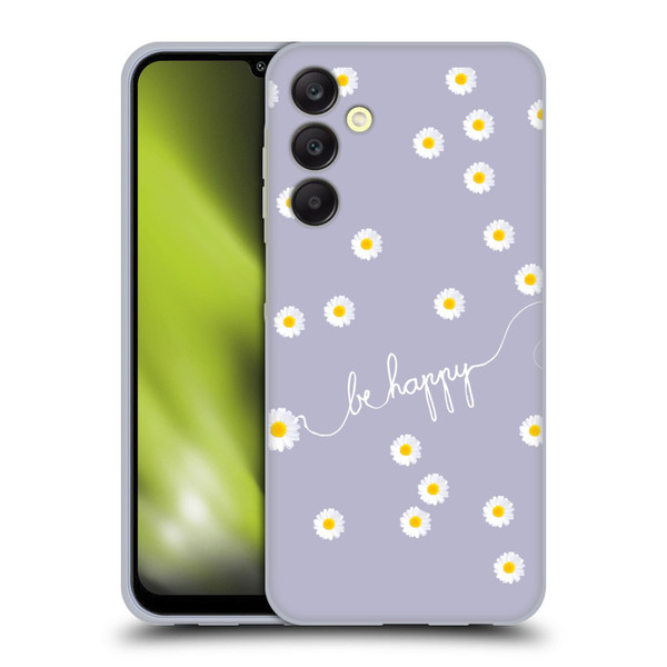 Monika Strigel Happy Daisy Lavender Soft Gel Case for Samsung Galaxy A25 5G