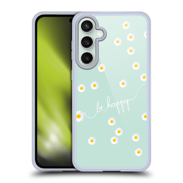 Monika Strigel Happy Daisy Mint Soft Gel Case for Samsung Galaxy S23 FE 5G