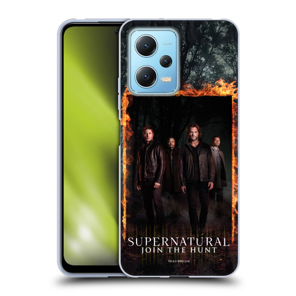 Supernatural Key Art Sam, Dean, Castiel & Crowley Soft Gel Case for Xiaomi Redmi Note 12 5G