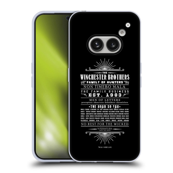 Supernatural Vectors Winchester Brothers Soft Gel Case for Nothing Phone (2a)