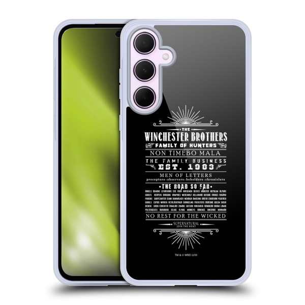 Supernatural Vectors Winchester Brothers Soft Gel Case for Samsung Galaxy A35 5G