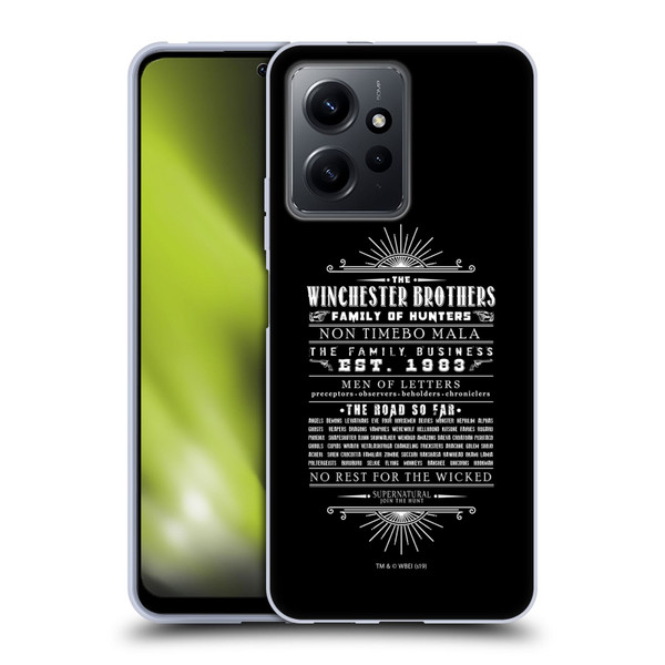 Supernatural Vectors Winchester Brothers Soft Gel Case for Xiaomi Redmi Note 12 4G