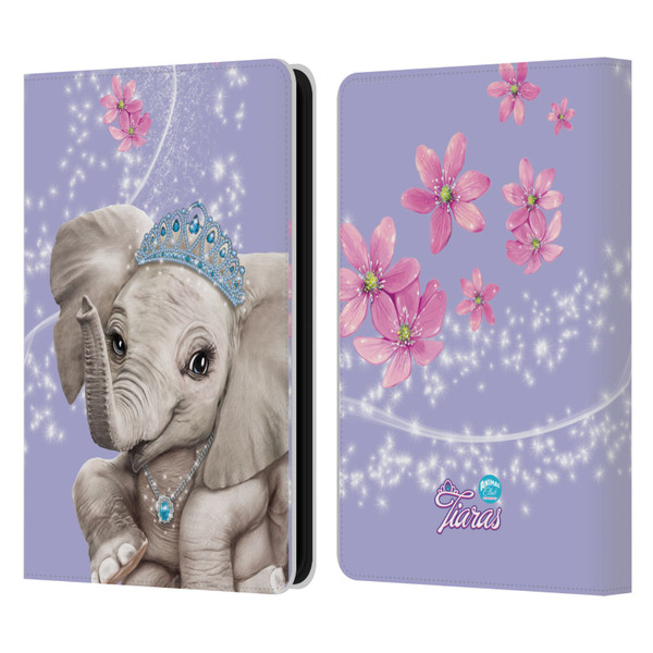 Animal Club International Royal Faces Elephant Leather Book Wallet Case Cover For Amazon Kindle 11th Gen 6in 2022