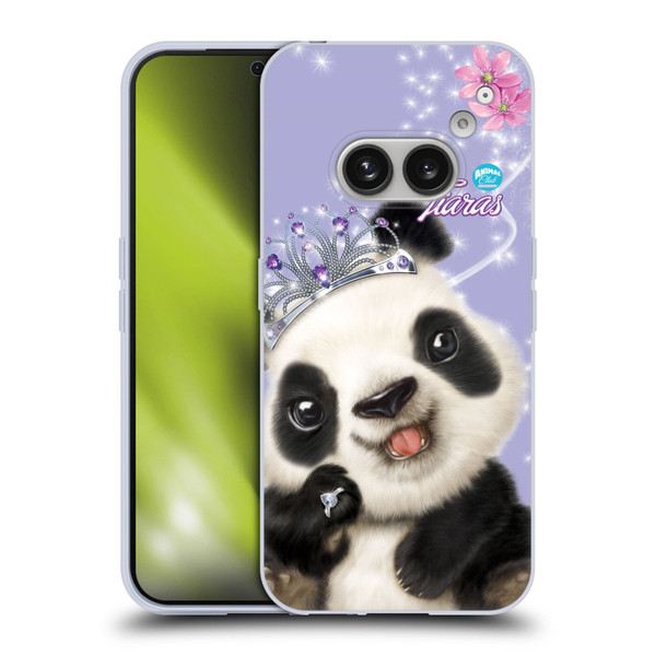 Animal Club International Royal Faces Panda Soft Gel Case for Nothing Phone (2a)