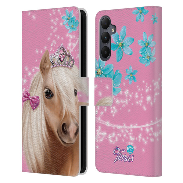 Animal Club International Royal Faces Horse Leather Book Wallet Case Cover For Samsung Galaxy A05s