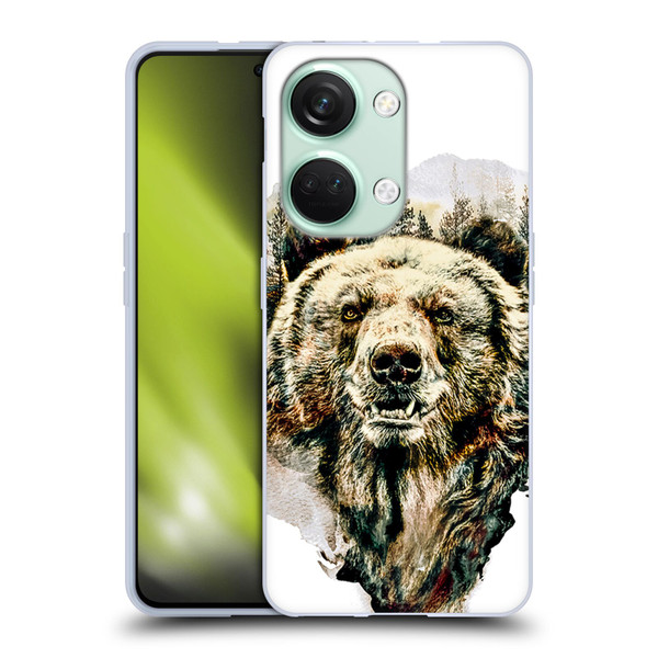 Riza Peker Animals Bear Soft Gel Case for OnePlus Nord 3 5G