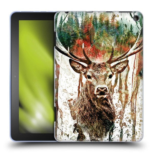Riza Peker Animals Deer Soft Gel Case for Amazon Fire HD 8/Fire HD 8 Plus 2020