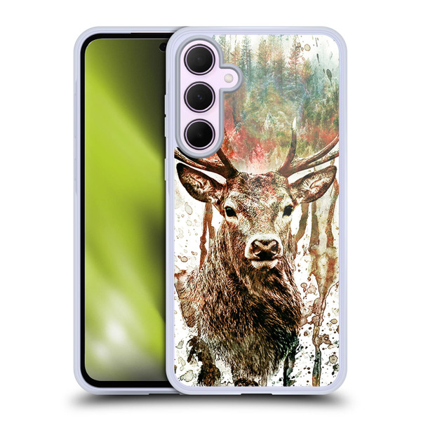 Riza Peker Animals Deer Soft Gel Case for Samsung Galaxy A35 5G
