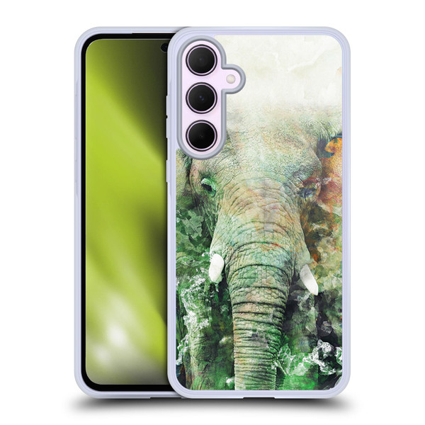 Riza Peker Animals Elephant Soft Gel Case for Samsung Galaxy A35 5G