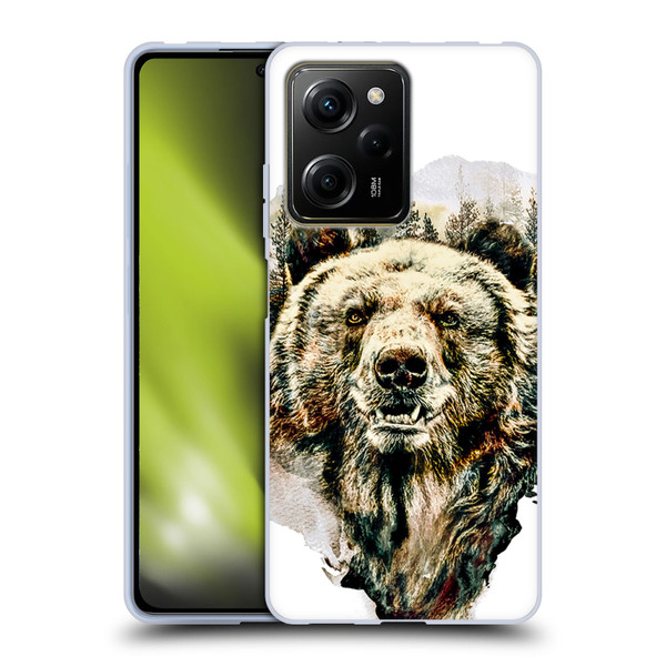 Riza Peker Animals Bear Soft Gel Case for Xiaomi Redmi Note 12 Pro 5G