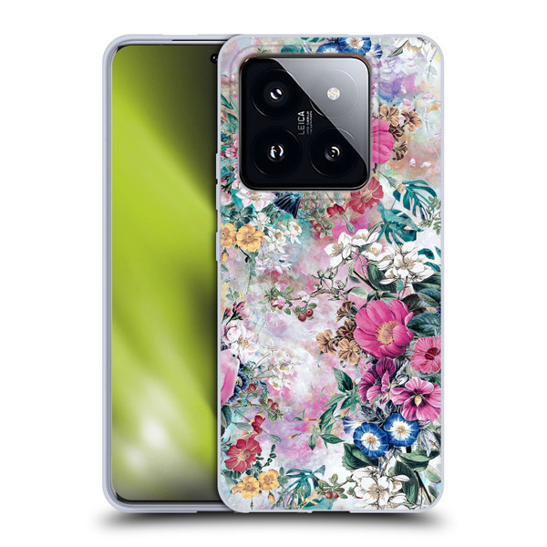 Riza Peker Florals Birds Soft Gel Case for Xiaomi 14 Pro