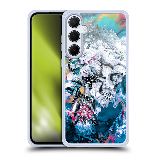 Riza Peker Skulls 9 Memento Mori Soft Gel Case for Samsung Galaxy A55 5G