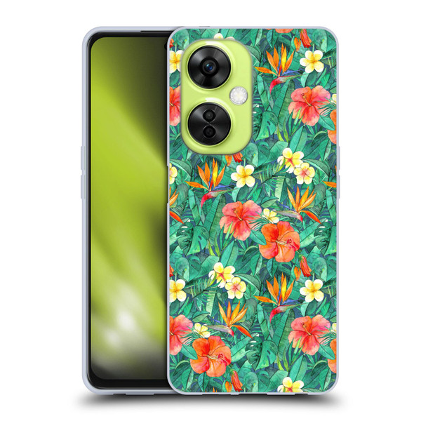 Micklyn Le Feuvre Florals Classic Tropical Garden Soft Gel Case for OnePlus Nord CE 3 Lite 5G