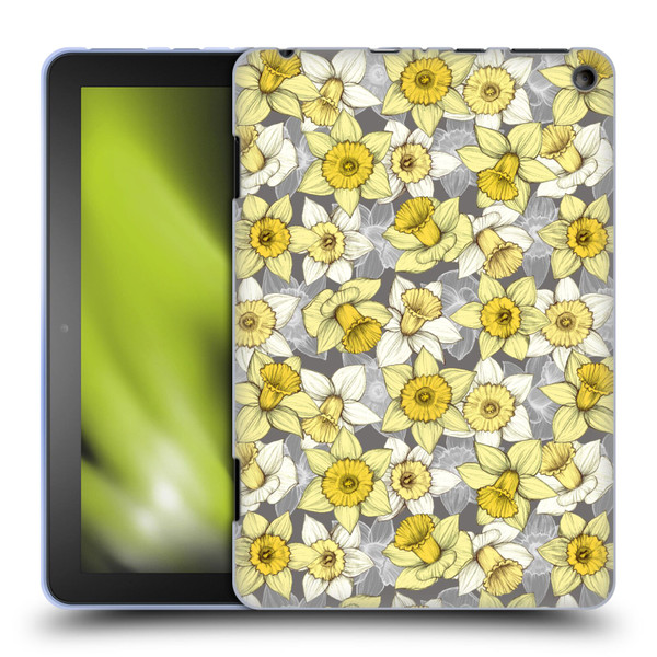 Micklyn Le Feuvre Florals Daffodil Daze Soft Gel Case for Amazon Fire HD 8/Fire HD 8 Plus 2020