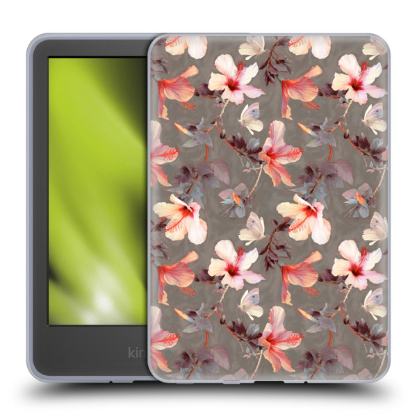Micklyn Le Feuvre Florals Coral Hibiscus Soft Gel Case for Amazon Kindle 11th Gen 6in 2022