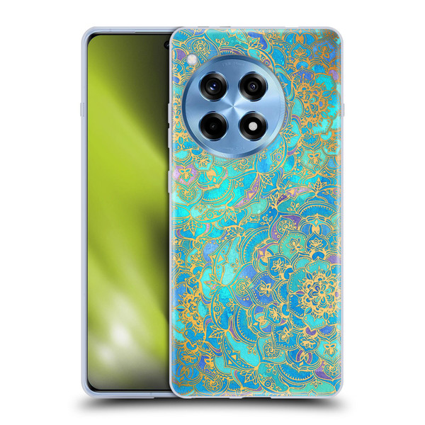 Micklyn Le Feuvre Mandala Sapphire and Jade Soft Gel Case for OnePlus 12R