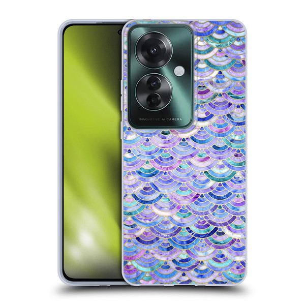 Micklyn Le Feuvre Marble Patterns Mosaic In Amethyst And Lapis Lazuli Soft Gel Case for OPPO Reno11 F 5G / F25 Pro 5G