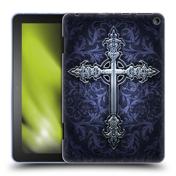 Brigid Ashwood Crosses Gothic Soft Gel Case for Amazon Fire HD 8/Fire HD 8 Plus 2020