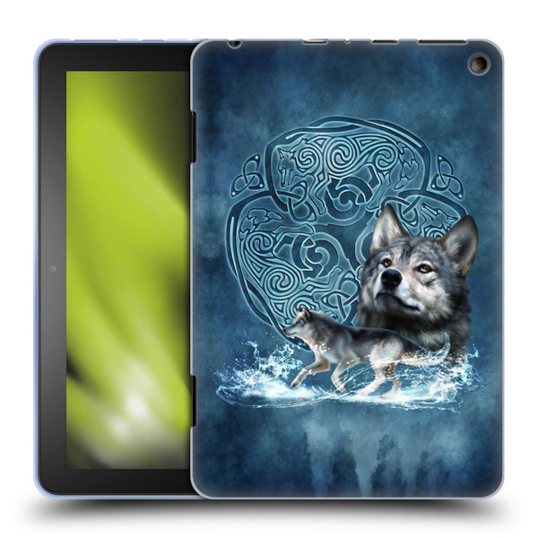 Brigid Ashwood Celtic Wisdom Wolf Soft Gel Case for Amazon Fire HD 8/Fire HD 8 Plus 2020