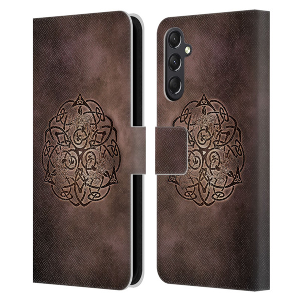 Brigid Ashwood Celtic Wisdom Knot Horse Leather Book Wallet Case Cover For Samsung Galaxy A24 4G / M34 5G