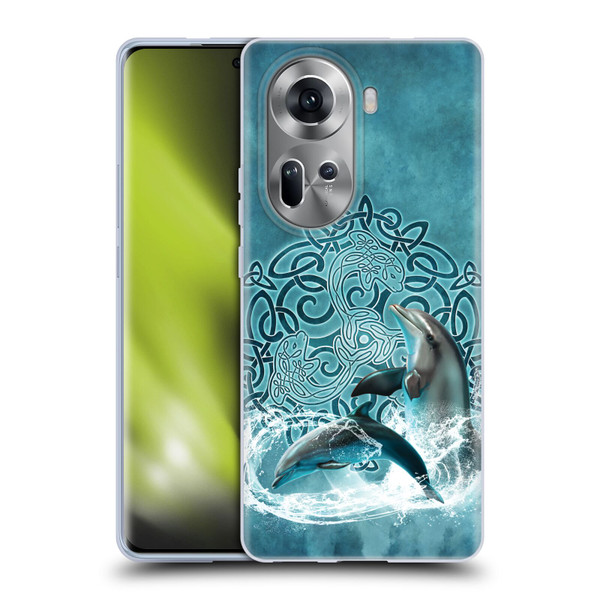Brigid Ashwood Celtic Wisdom Dolphin Soft Gel Case for OPPO Reno11