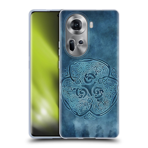 Brigid Ashwood Celtic Wisdom Knot Wolf Soft Gel Case for OPPO Reno11